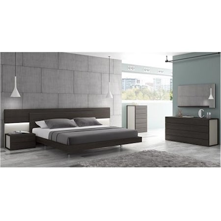 J&M Furniture J & M Furniture 17867221-C Maia 6 Drawer Chest - Light grey & Wenge 17867221-C
